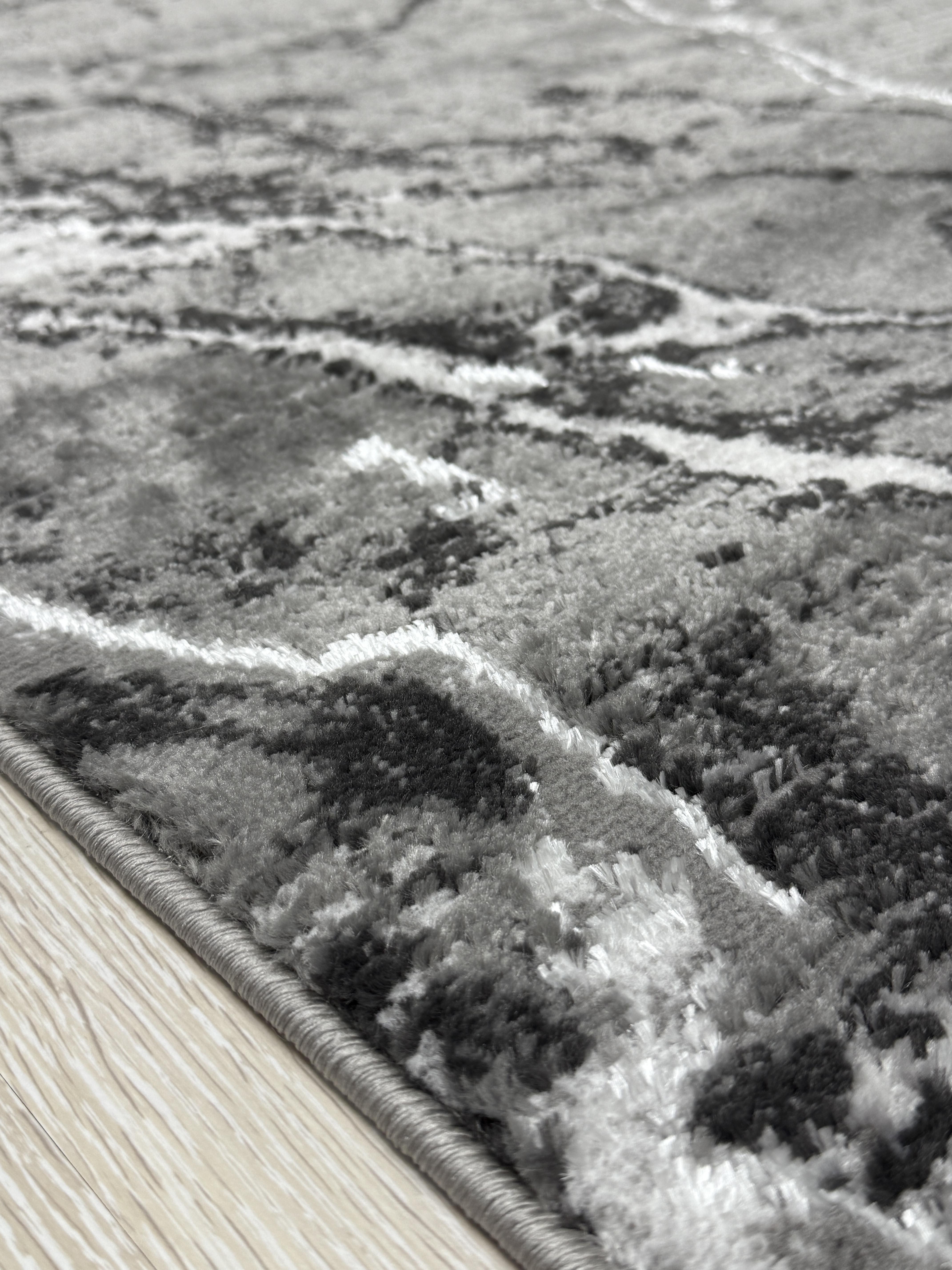 Ковер Mars с невысоким ворсом 200x300 см Антрацитовый (4640AA/KG9) - фото 8