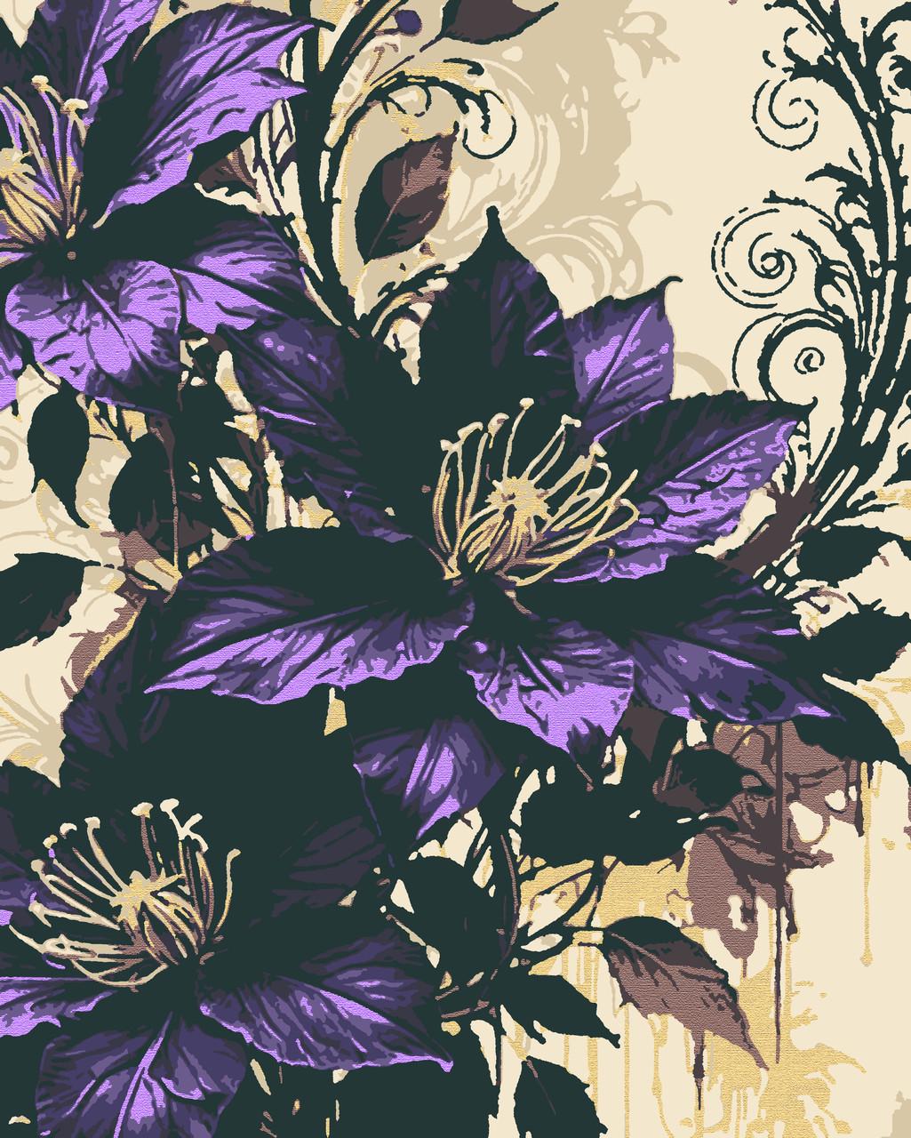 Картина по номерам Riviera Blanca Пурпурные лепестки 40x50 см RB-1070 (2523517021)