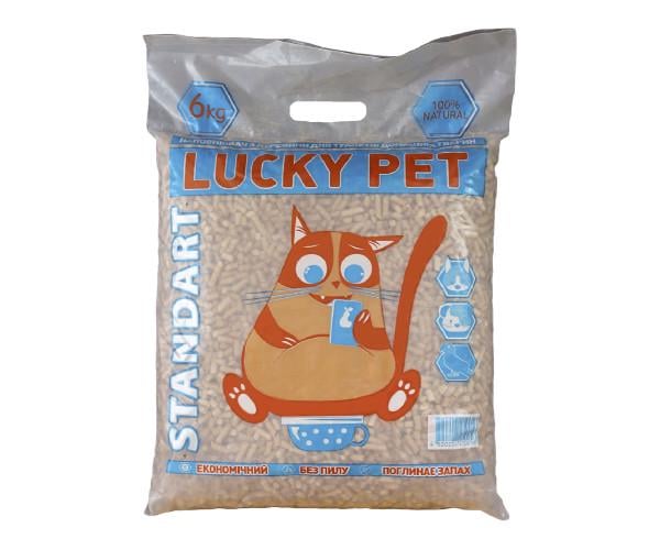 Наполнитель древесный Lucky Pet Standart для туалетов домашних животных 6 кг (38260)