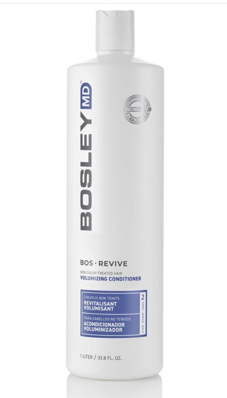 Кондиціонер для об'єму стоншеного нефарбованого волосся Bosley MD Bos Revive Volumizing Conditioner for Non Color 1 л - фото 1