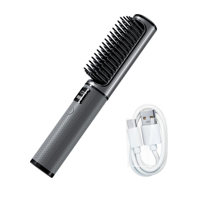 Плойка для укладки волос Hoco Lucky portable straight-curling dual-purpose DAR34 5000 мАч Grey (20359248) - фото 4