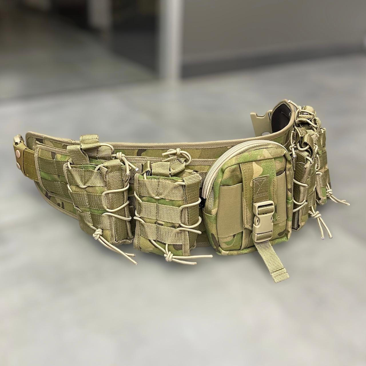 Пояс боевой с подсумками улучшен с системой Molle Multicam (1715216857)