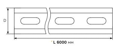 Профіль монтажний Kripter 1D 35x30x2 мм 6,0 м (14353020) - фото 3