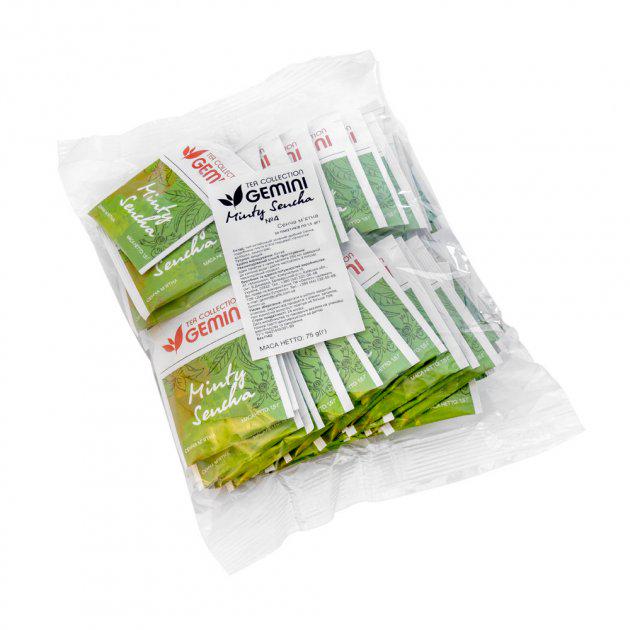 Чай зелений пакетований Gemini Tea Collection Minty Sencha 50х1.5 г (4820156430690)