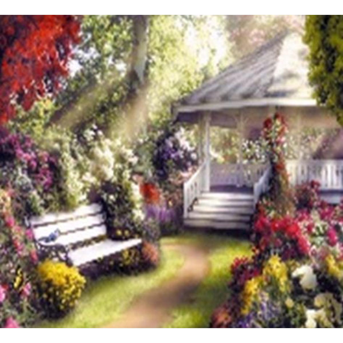 Алмазна мозаїка за номерами Josef Otten Ранкова альтанка полотно на рамі 40x50 см (MTT-191997) - фото 2