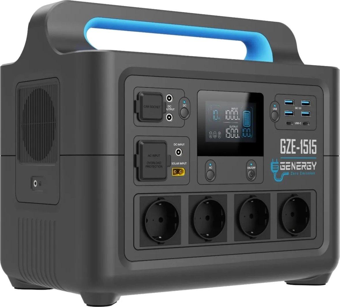 Зарядная станция GENERGY GZE-1515 1484Wh 1500W LiFePO4 Black (25815402)