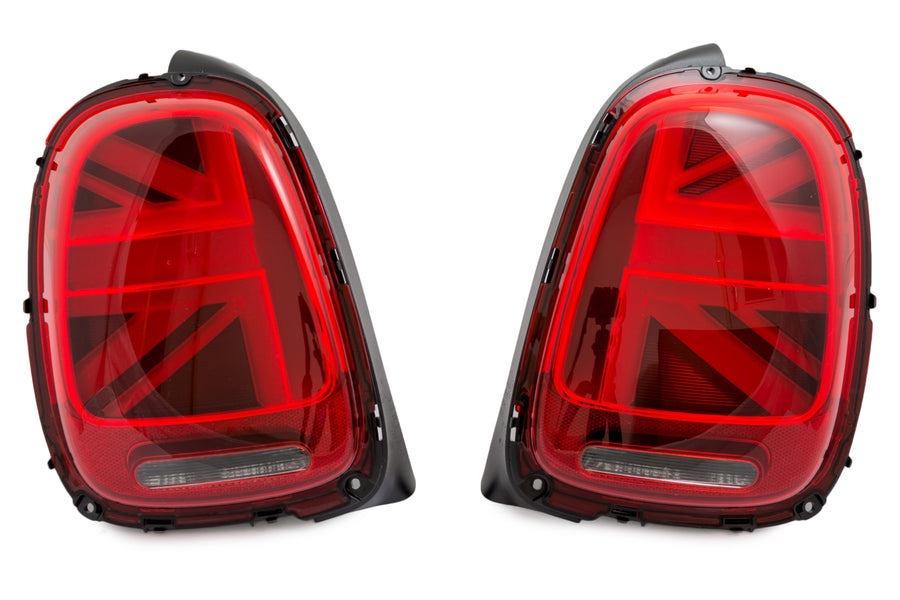Задние фонари LED GBT в стиле Union Jack Red для Mini Cooper F55/56/57 2014-2023 гг. 2 шт. Черный (151150) Задние фонари LED GBT в стиле Union Jack Red для Mini Cooper F55/56/57 2014-2023 гг. 2 шт. Черный (151150)