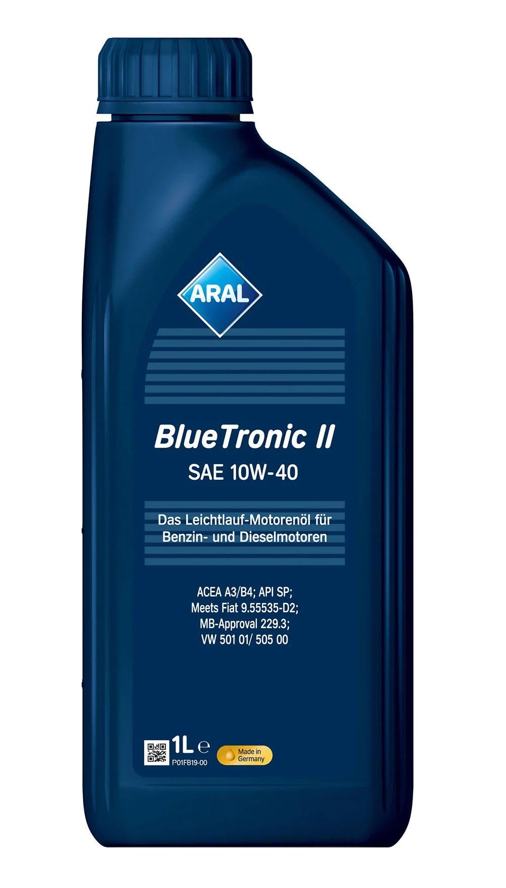Моторна олива ARAL Bluetronic II A3/B4 SP 10W-40 1 л (15F077)