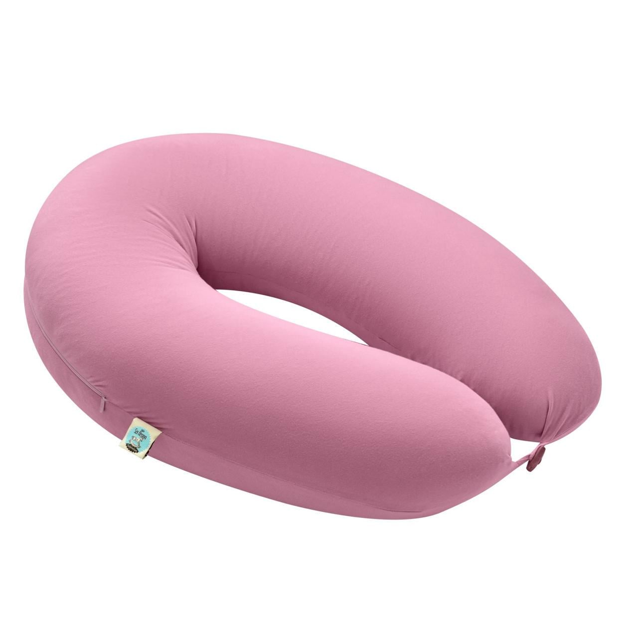 Подушка для беременных и кормления SeiDesign гипоаллергенная наволочка на молнии 30х190 см Пудра (27335)