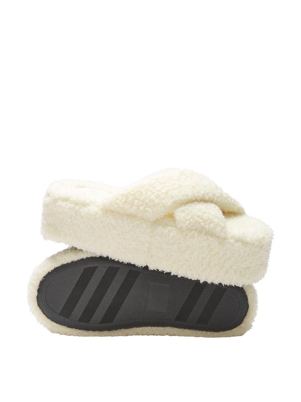 Домашние тапочки женские Victoria's Secret Fleece Platform р. 39-40 Белый (1560000420764SEQL)