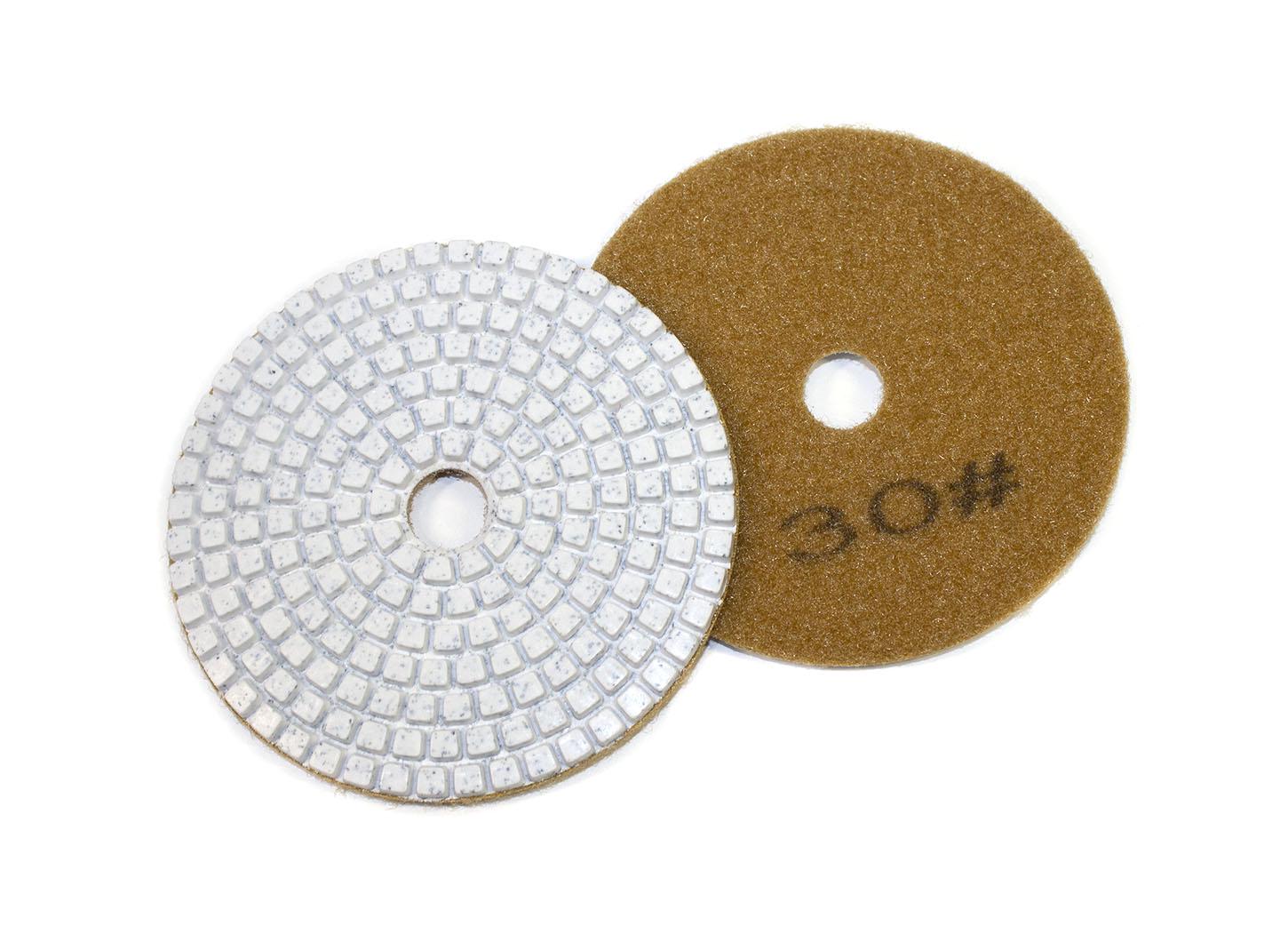 Круг шлифовальный алмазный гибкий Ракушка зерно №30 D-100 мм