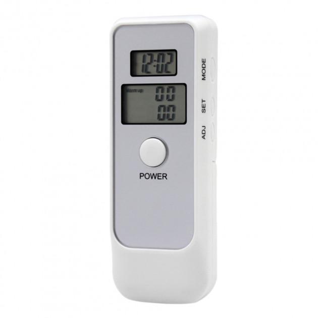 Персональный алкотестер SUNROZ Alcohol Breath Tester карманный цифровой алкометр LCD Белый (SUN1948) - фото 3