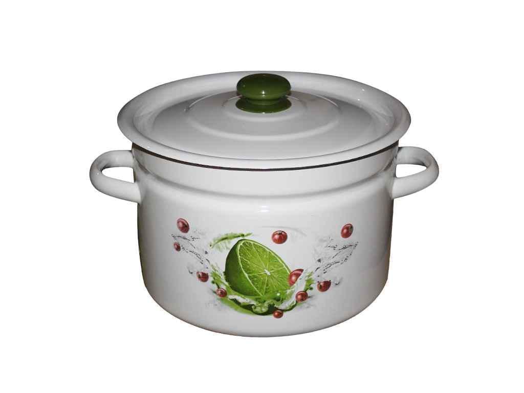 Кастрюля Idilia Лайм 9 л Белый (I1621)