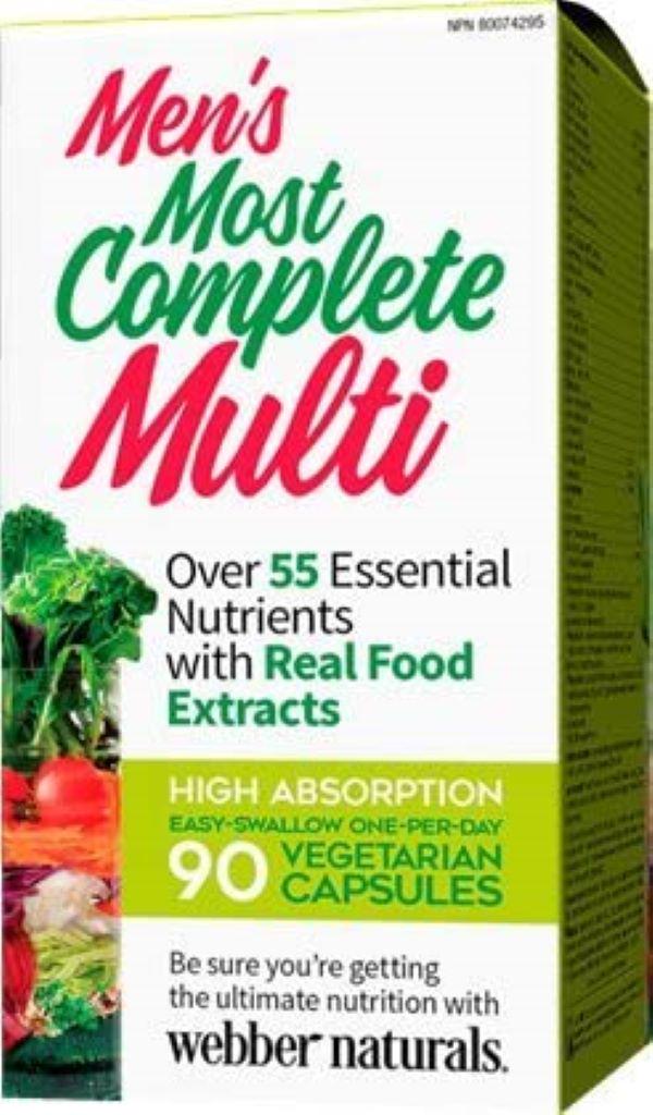 Витамины для мужчин Webber Naturals Mens Most Complete Multi 90 caps