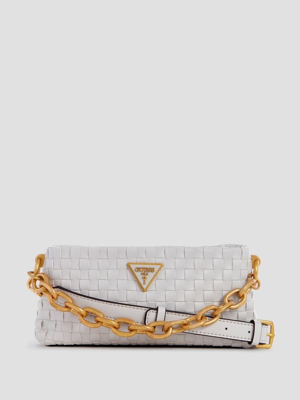 Сумка Lisbet Woven Mini Zip-Top Crossbody Guess WA877472/14436948 Білий - фото 1