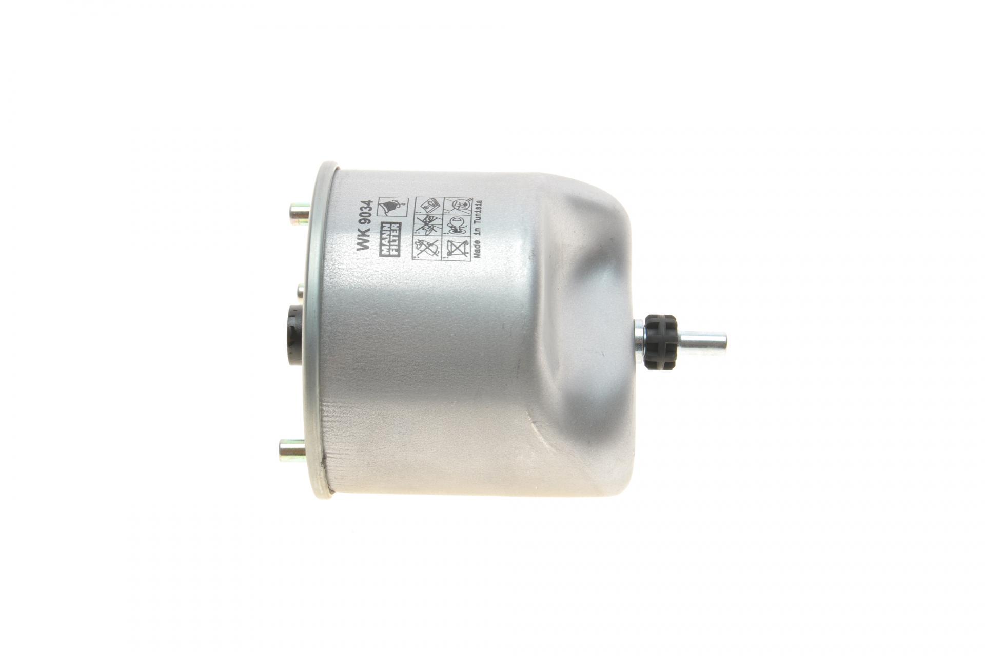 Фильтр топливный Mann-Filter для Citroen Berlingo/C3/C4/C5/Peugeot 1,6HDi 10-/Fiat Scudo 1,6JTD 07- (WK 9034)