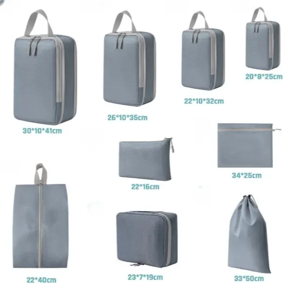 Набір органайзерів для подорожей Monochrome тип 1 9 елементів Блакитний (КДО-42-14) - фото 10 Набір органайзерів для подорожей Monochrome тип 1 9 елементів Блакитний (КДО-42-14) - фото 10