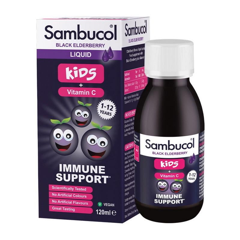 Сік чорної бузини Sambucol Kids Liquid 120 мл (20788-01)