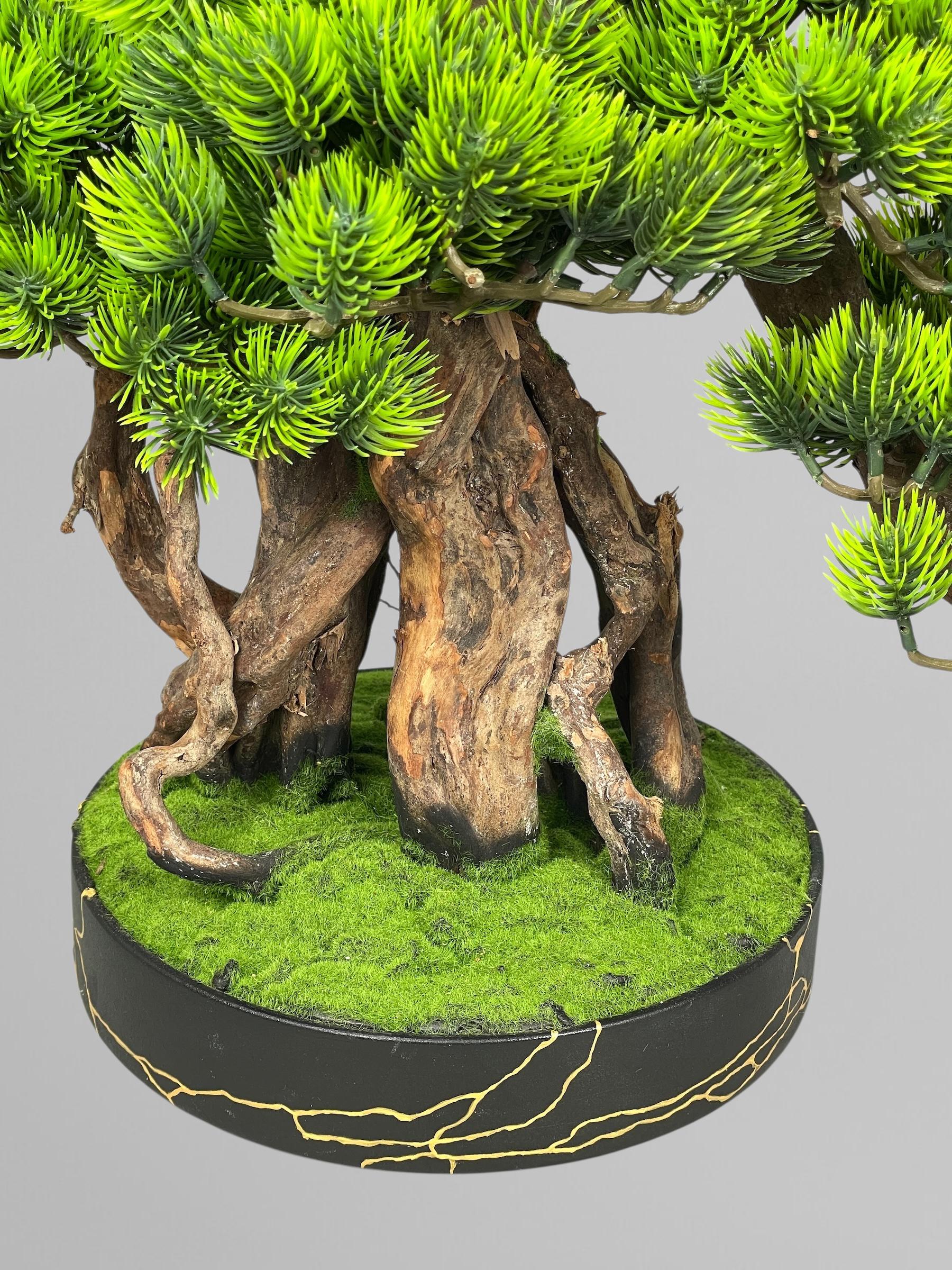Бонсай комнатный искусственный 52 см Зеленый (Б015) - фото 5 Бонсай комнатный искусственный 52 см Зеленый (Б015) - фото 5