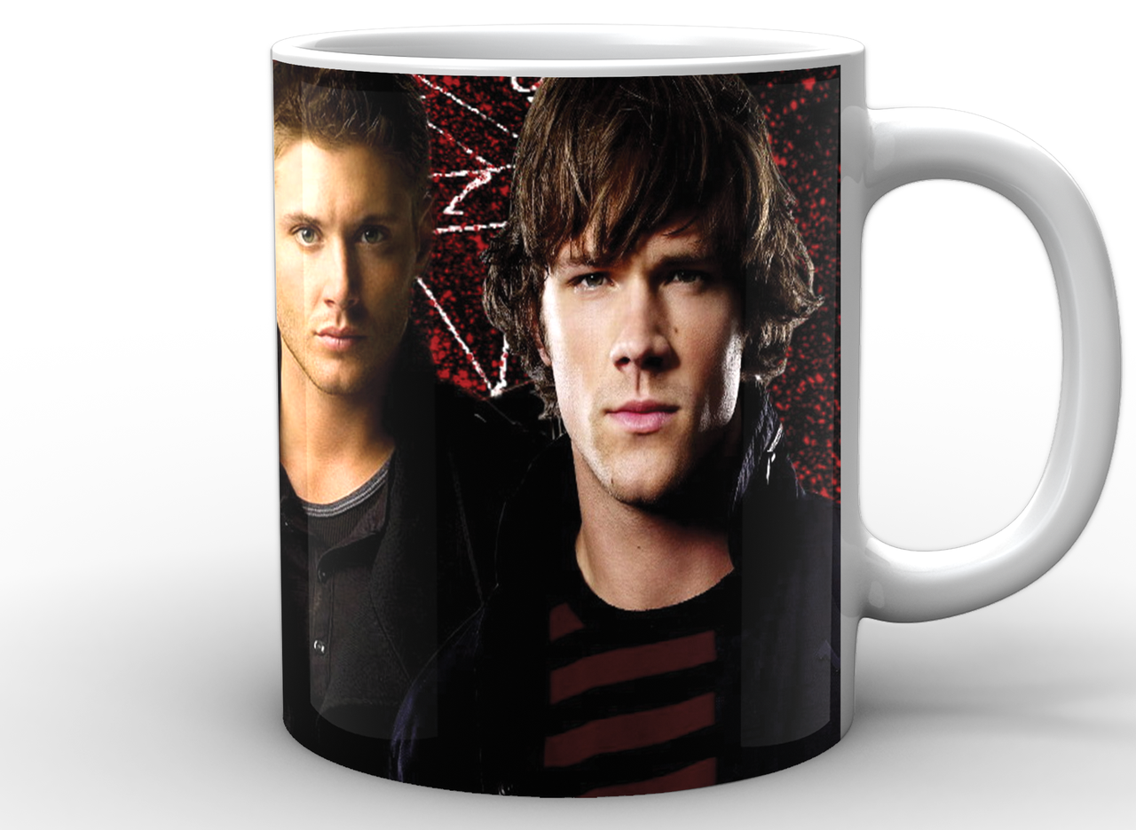 Чашка GeekLand Supernatural Винчестеры на красном фоне SN.02.025.615