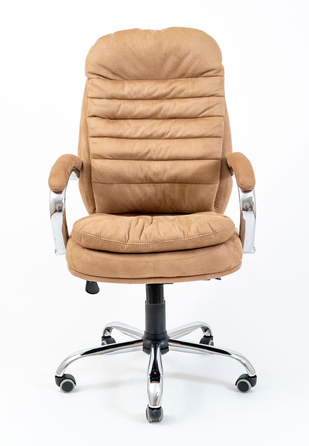 Крісло офісне комп'ютерне Valencia Мустанг Caramel Хром М2 AnyFix Карамель - фото 2 Крісло офісне комп'ютерне Valencia Мустанг Caramel Хром М2 AnyFix Карамель - фото 2