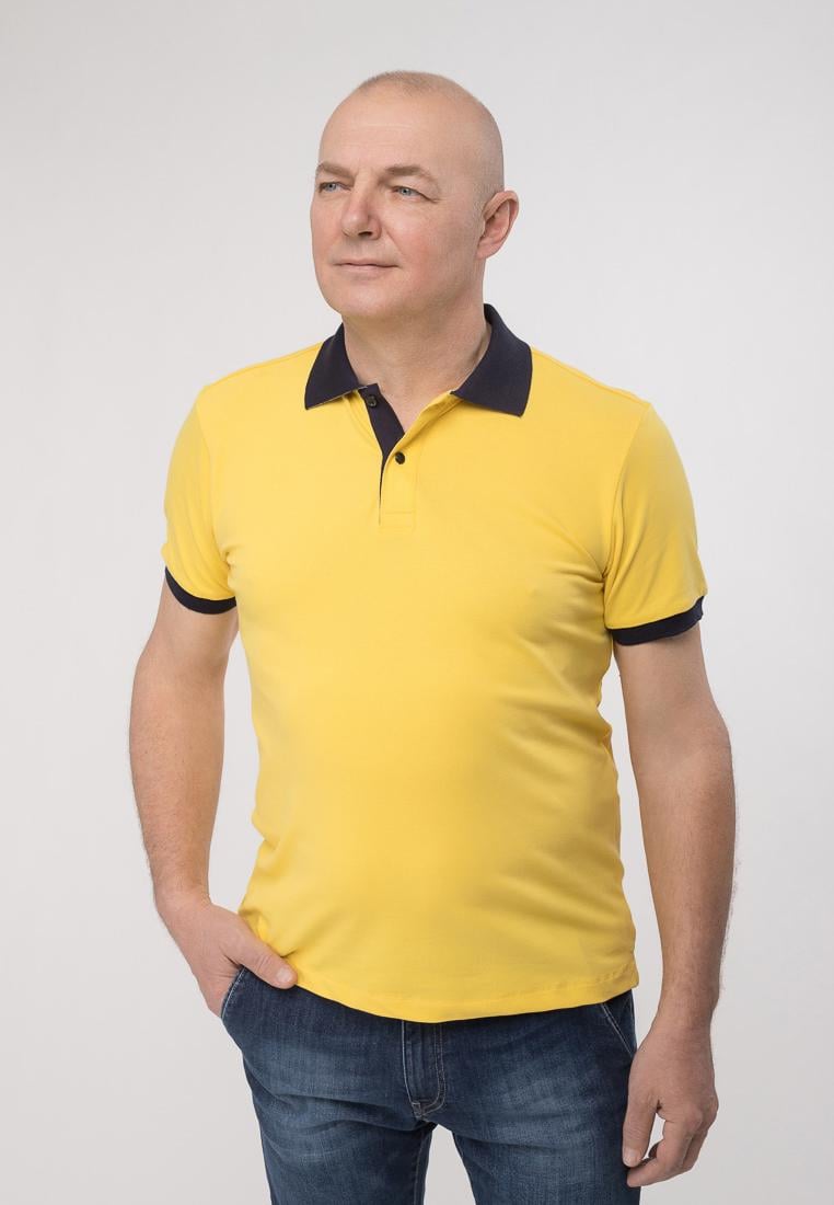 Футболка поло чоловіча Luca Bertelli Polo 31017Т L Жовтий (9029)