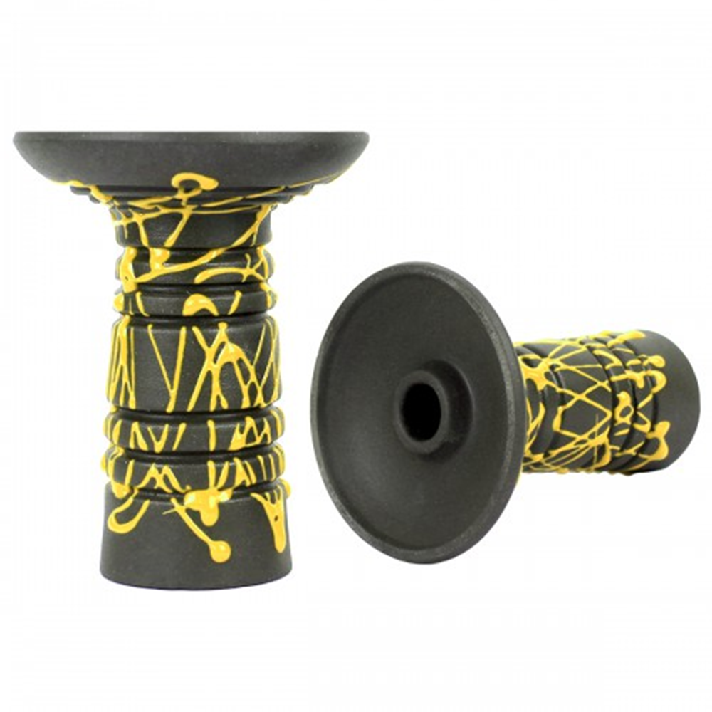 Чаша Gusto Bowls Alien Black Glaze Yellow (23761)