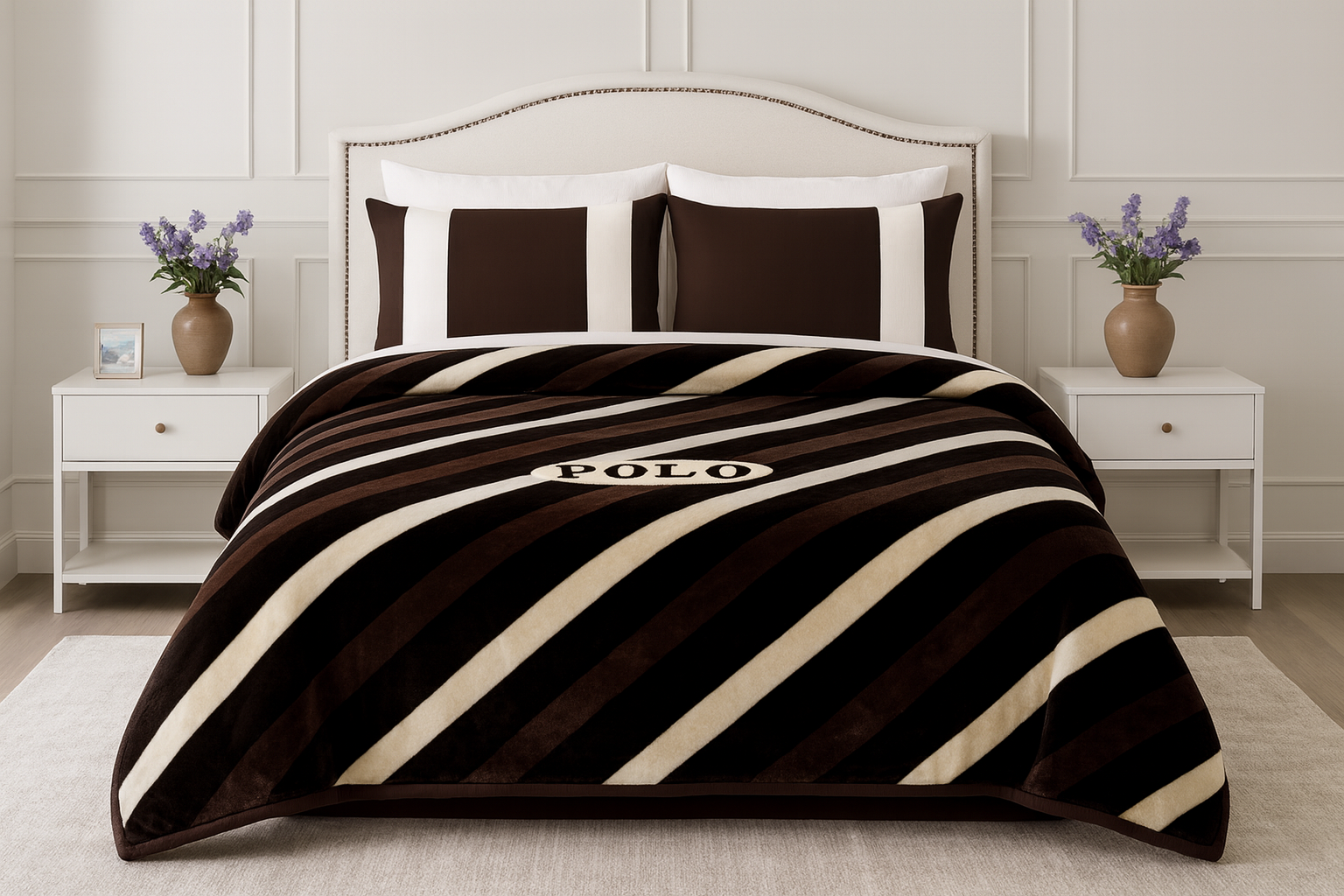 Плед-покрывало евро флис Поло 240х220 см (K-Polo/E)