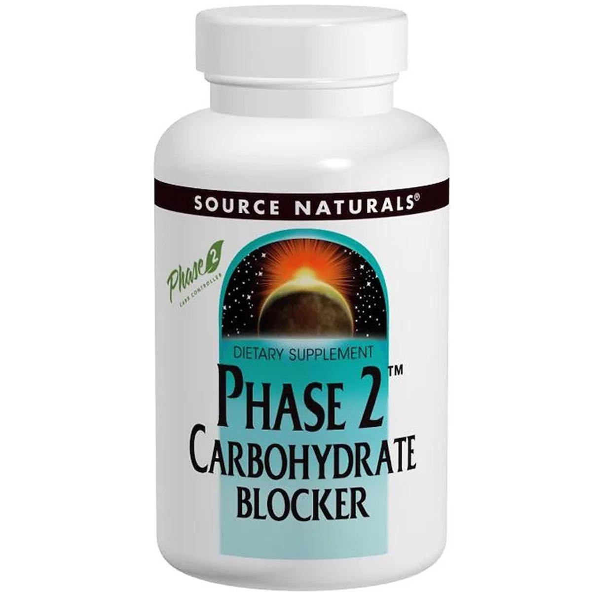 Витамины Белая Фасоль Фаза 2 Carbohydrate Blocker Source Naturals 500 мг 60 таблеток (4280)