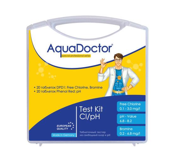 Тестер для бассейна AquaDoctor Test Kit Cl/pH (8984870)