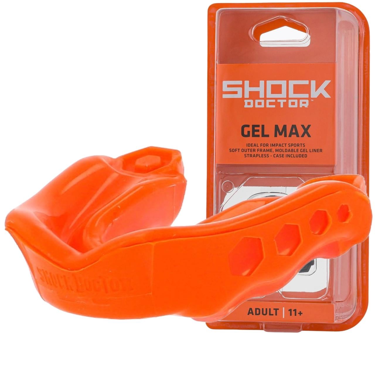 Капа Shock Doctor Gel Max доросла вік 11+ Orange (6130-OR-AD)