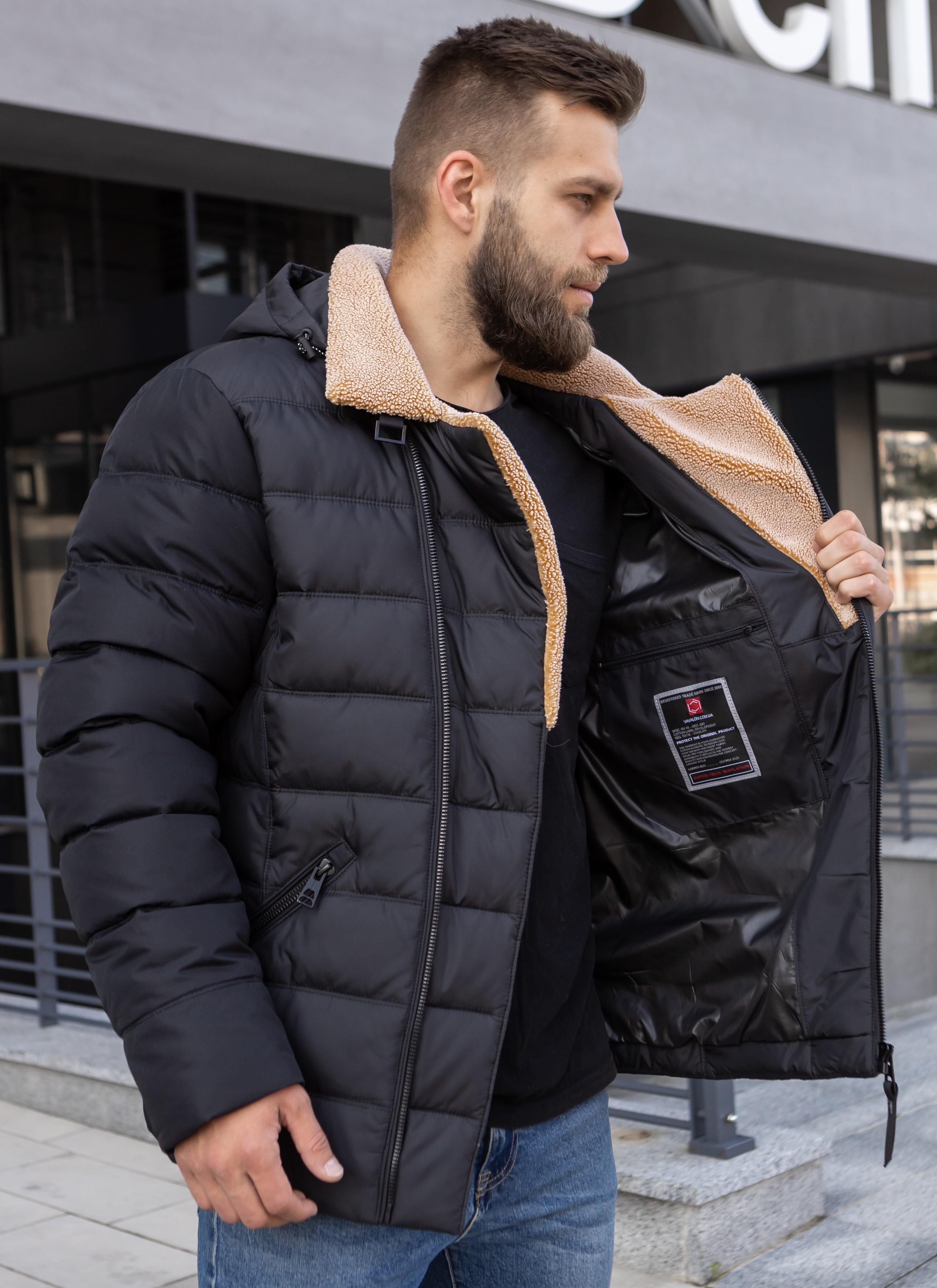 Куртка мужская зимняя Vavalon 269-V р. 68 Черный (29159271) - фото 8