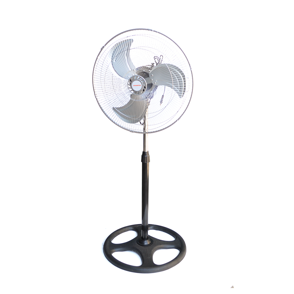 Вентилятор напольный KT1803 R18 металлический поворот 120° 3 режима 220V Белый (YUT_V7678)