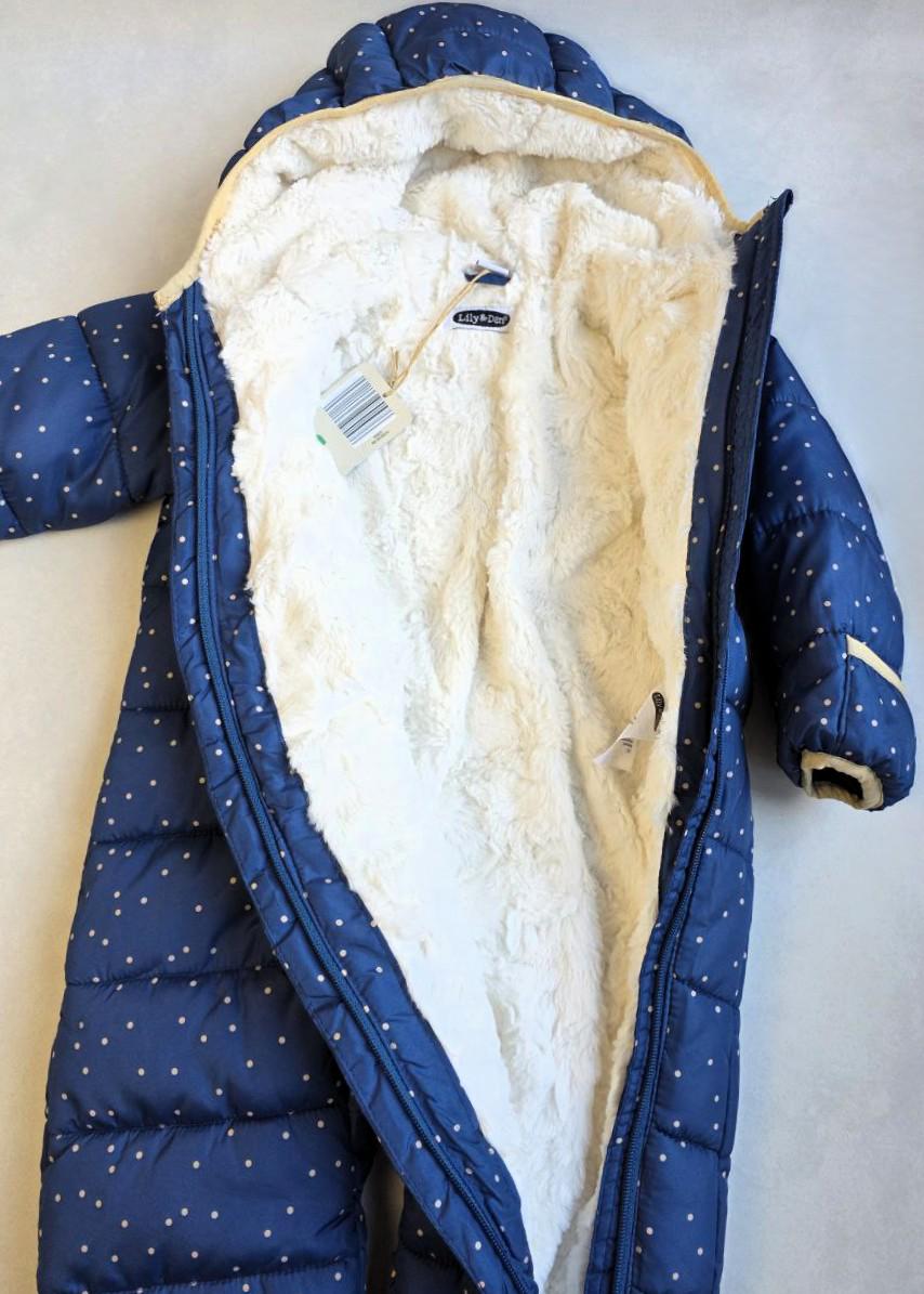 Комбінезон для хлопчиків зимовий Lily&Dan на хутрі 74-80 см (480576) - фото 5