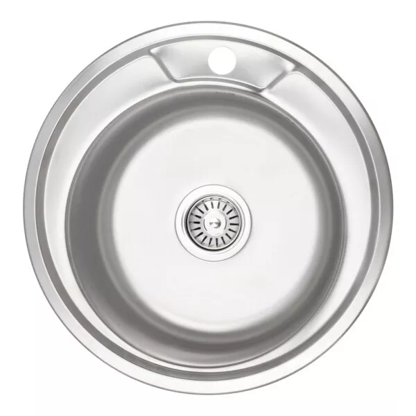 Мойка кухонная Wezer 490 06 Decor с сифоном 490x180 мм (490(0.6)D)