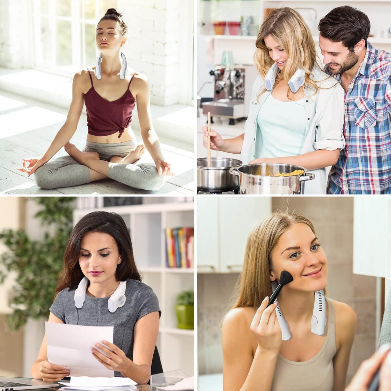 Вентилятор на шию INXDOLHOM портативний - фото 6 Вентилятор на шию INXDOLHOM портативний - фото 6