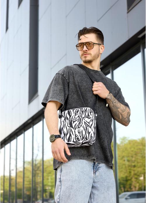 Мужская сумка-мессенджер Sambag Zebra тканевая через плечо (1140019723)
