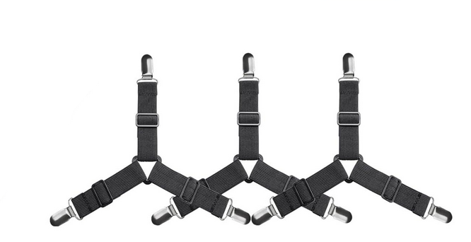 Держатели для простыни 4 шт. Черный (0063/black)