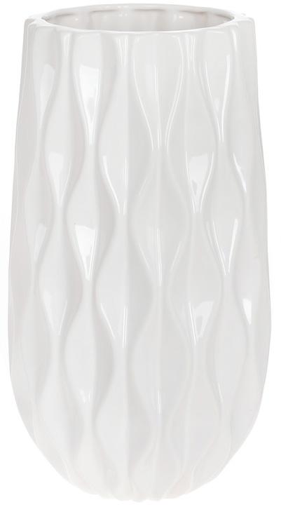 Ваза керамическая Stone Flower Леонор 16x16x30 см Белый (BD-795-471)