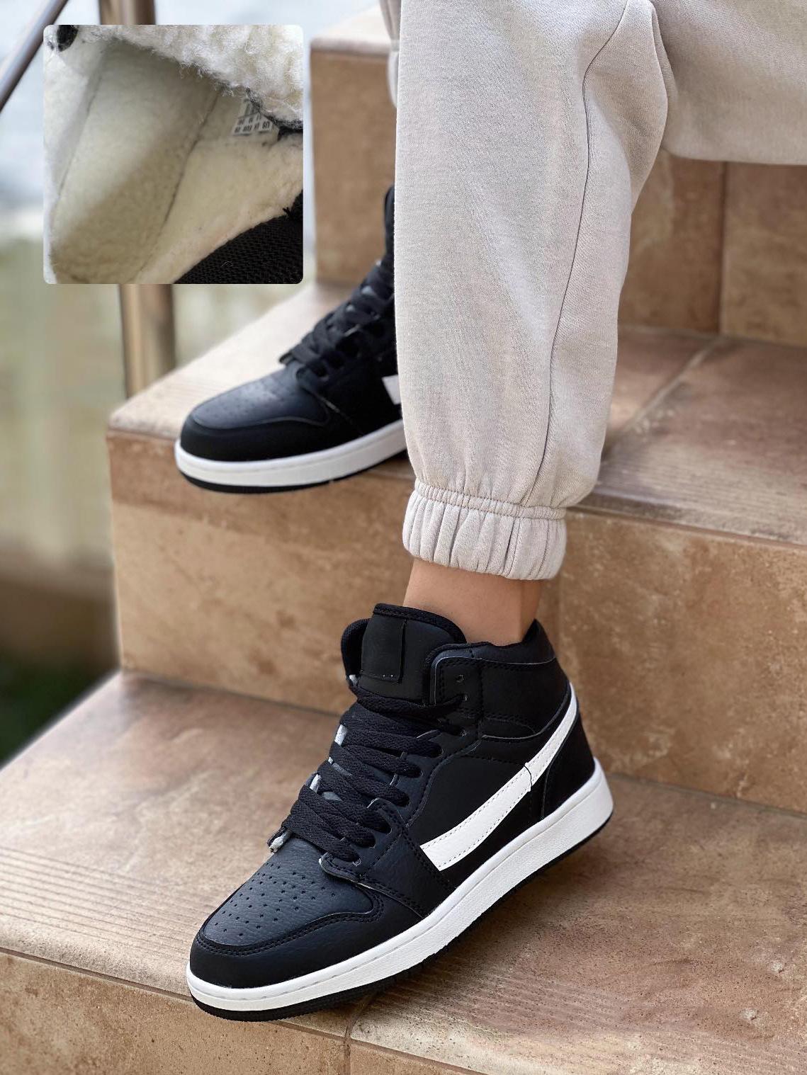 Ботинки зимние на овчине Navigator C7703-2 р. 36 Черно-белый - фото 2