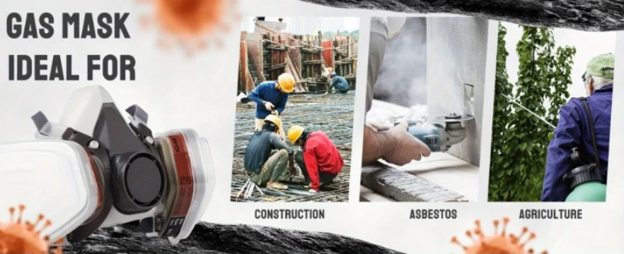 Полумаска респиратор 6200 с фильтрами 6051 с панорамными очками (1701) - фото 14 Полумаска респиратор 6200 с фильтрами 6051 с панорамными очками (1701) - фото 14