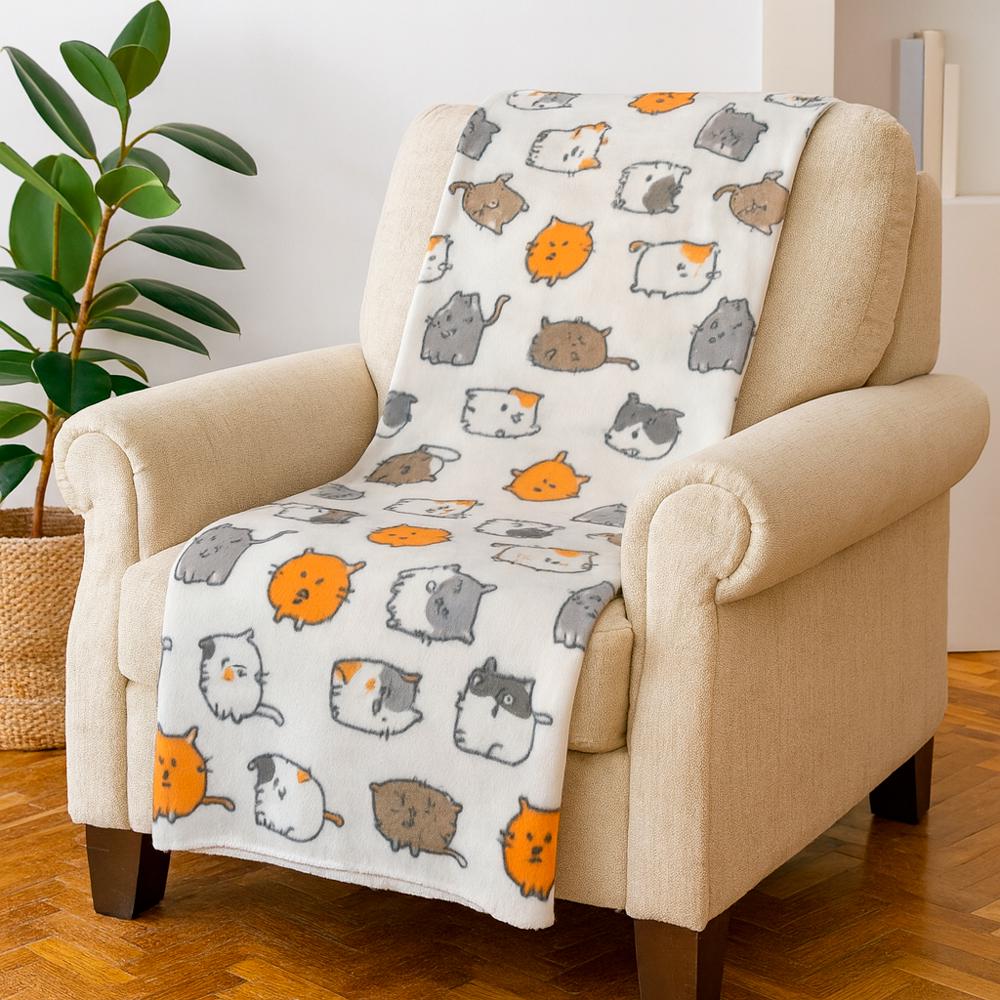 Плед флисовый Love You Веселые котики 150x200 см (LY9107)