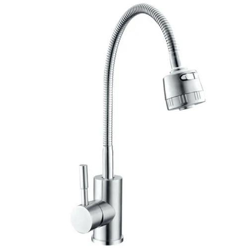 Смеситель для кухни Champion SUS CH6538 с гибким изливом Сатин (246301)