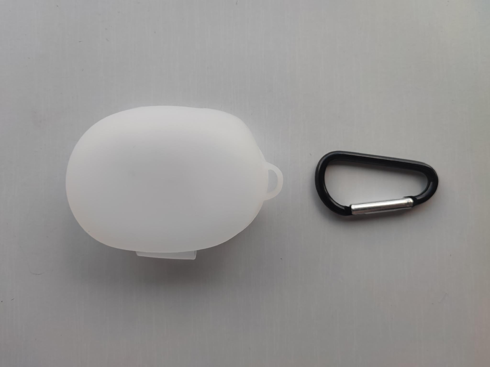 Чехол для наушников-гарнитуры Xiaomi Haylou GT1/GT1 Plus True Wireless Sports Bluetooth Headset силиконовый с фиксатором Белый (238502)