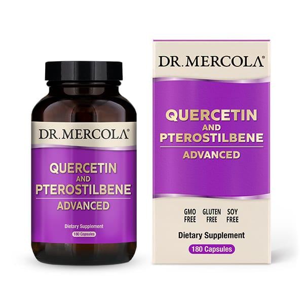 Натуральная добавка Dr. Mercola Quercetin And Pterostilbene Advanced 180 капс. (7124)