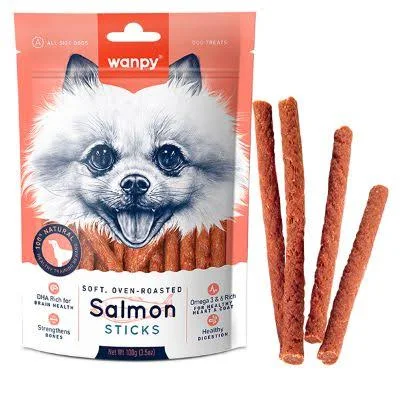 Лакомство для кошек Wanpy с лососем 100 г