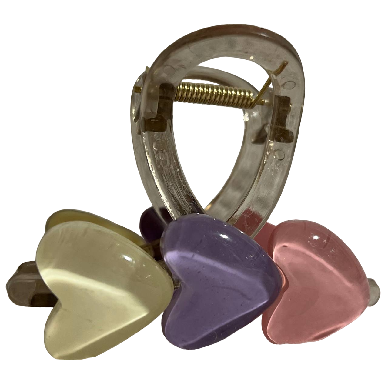 Крабик для волосся Серця 8 см (162) Крабик для волосся Серця 8 см (162)