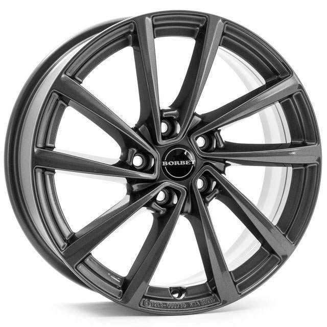 Диски литі Borbet V 7x17 5x112 ET48,5 DIA66,6 Mistral anthracite glossy (1001138782)