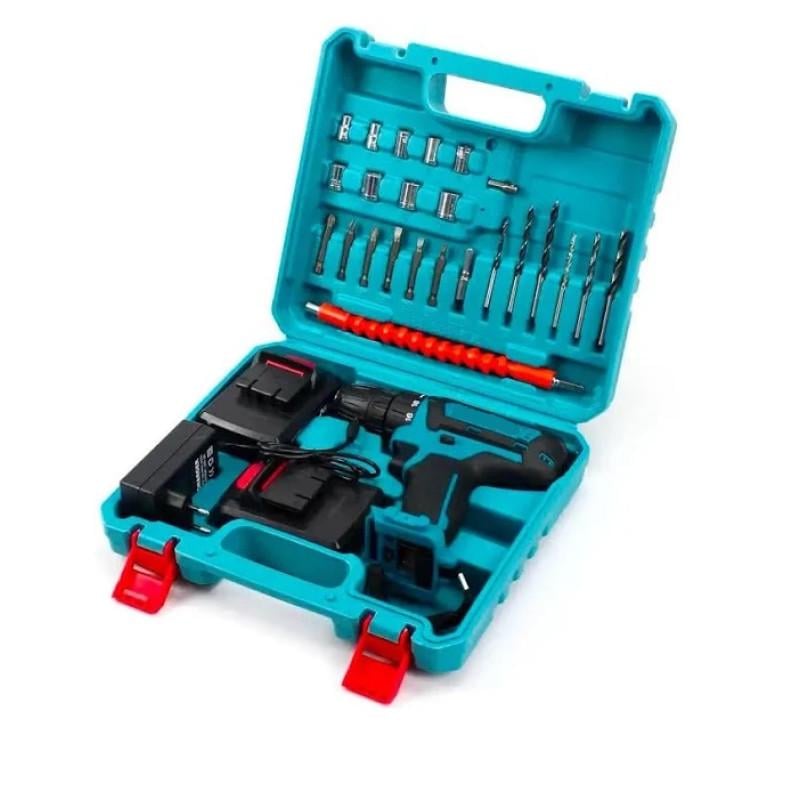 Беспроводной шуруповерт с насадками и кейсом для хранения 24 V (9499)