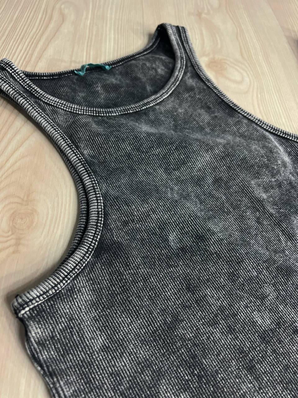 Платье женское MMC 240030 длинное в рубчик OS Черный (26938687) - фото 6